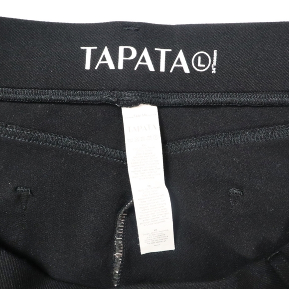 Tapata Women's Yoga Dress Pants Bkack, Stretch, Pockets, Semi-bootcut Size L - Picture 4 of 11